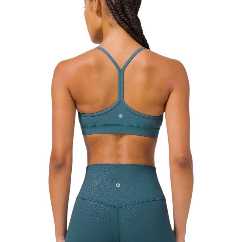 Lululemon Flow Y Bra Nulu *Light Support, B/C Cup Teal
